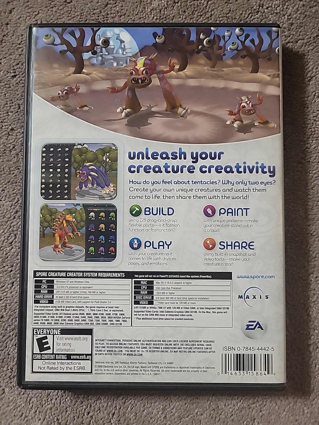 Spore Creature Creator (Windows/Mac, 2008) BR3