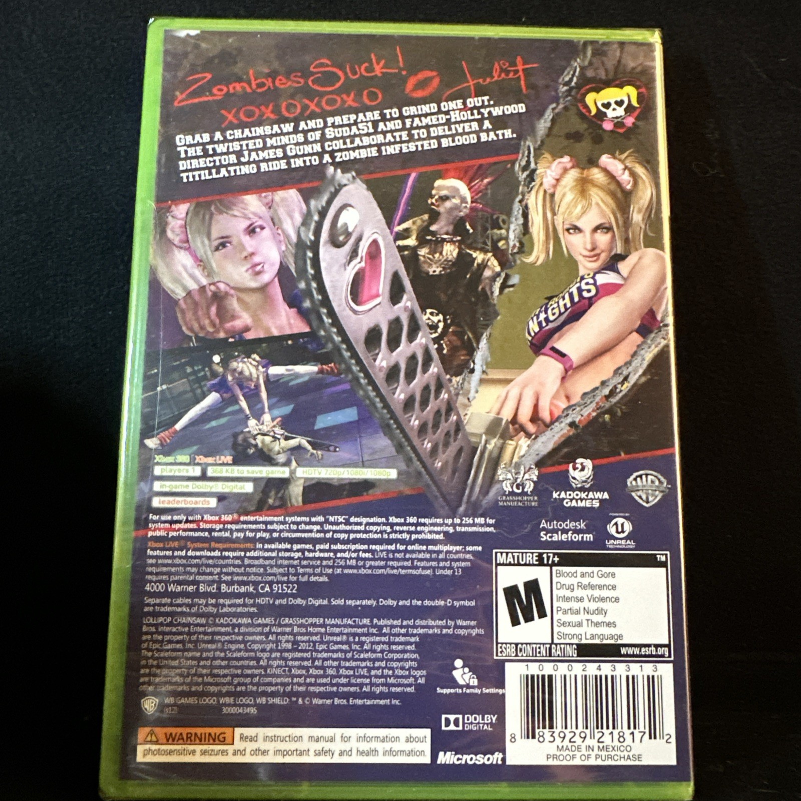 Lollipop Chainsaw Xbox 360 (Brand New Factory Sealed US Version) Xbox 360