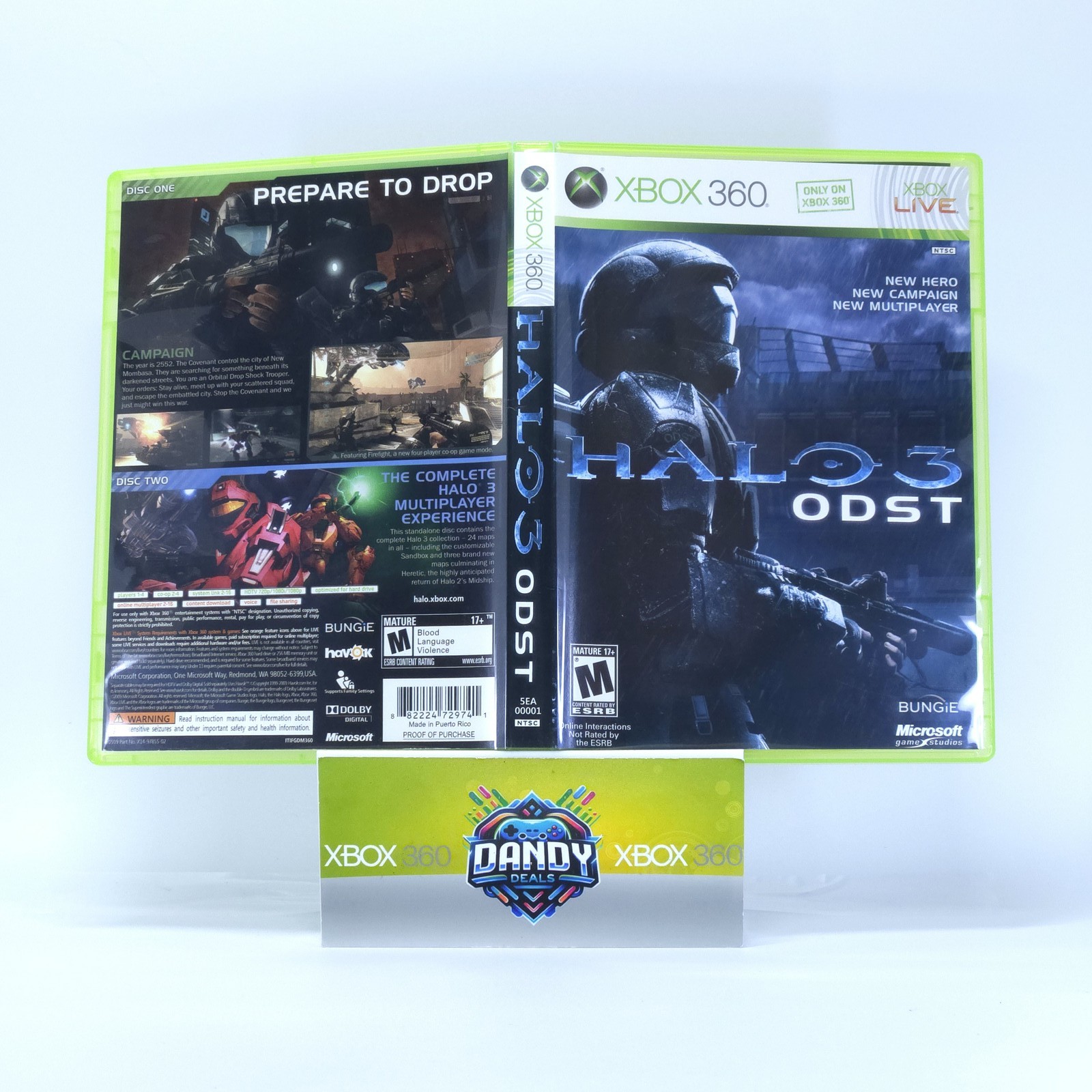 Halo 3: ODST CIB W/ Manual – Xbox 360