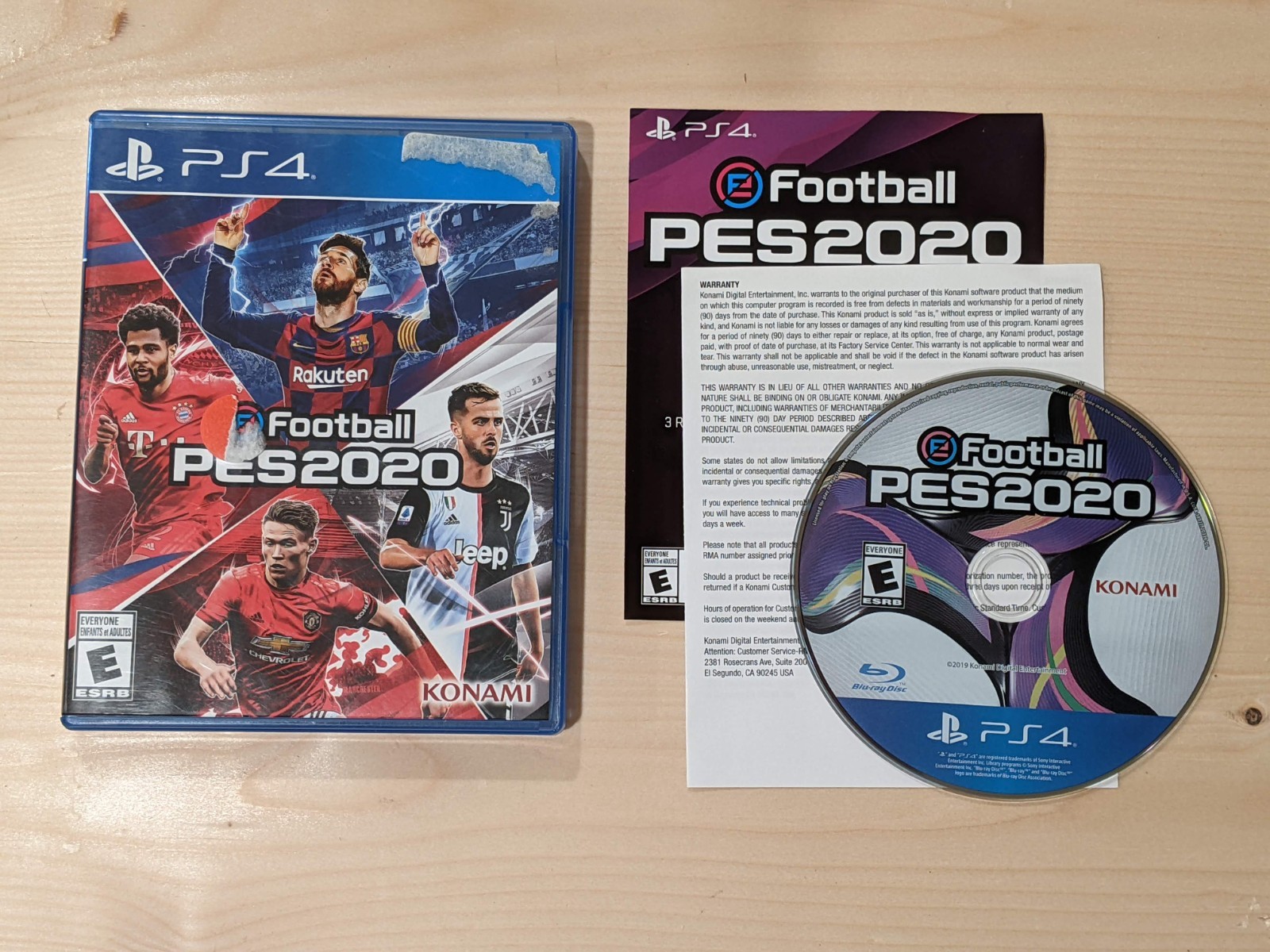 COMPLETE Pro Evolution Soccer 2020 (Sony PlayStation 4) PS4 PES FIFA Konami