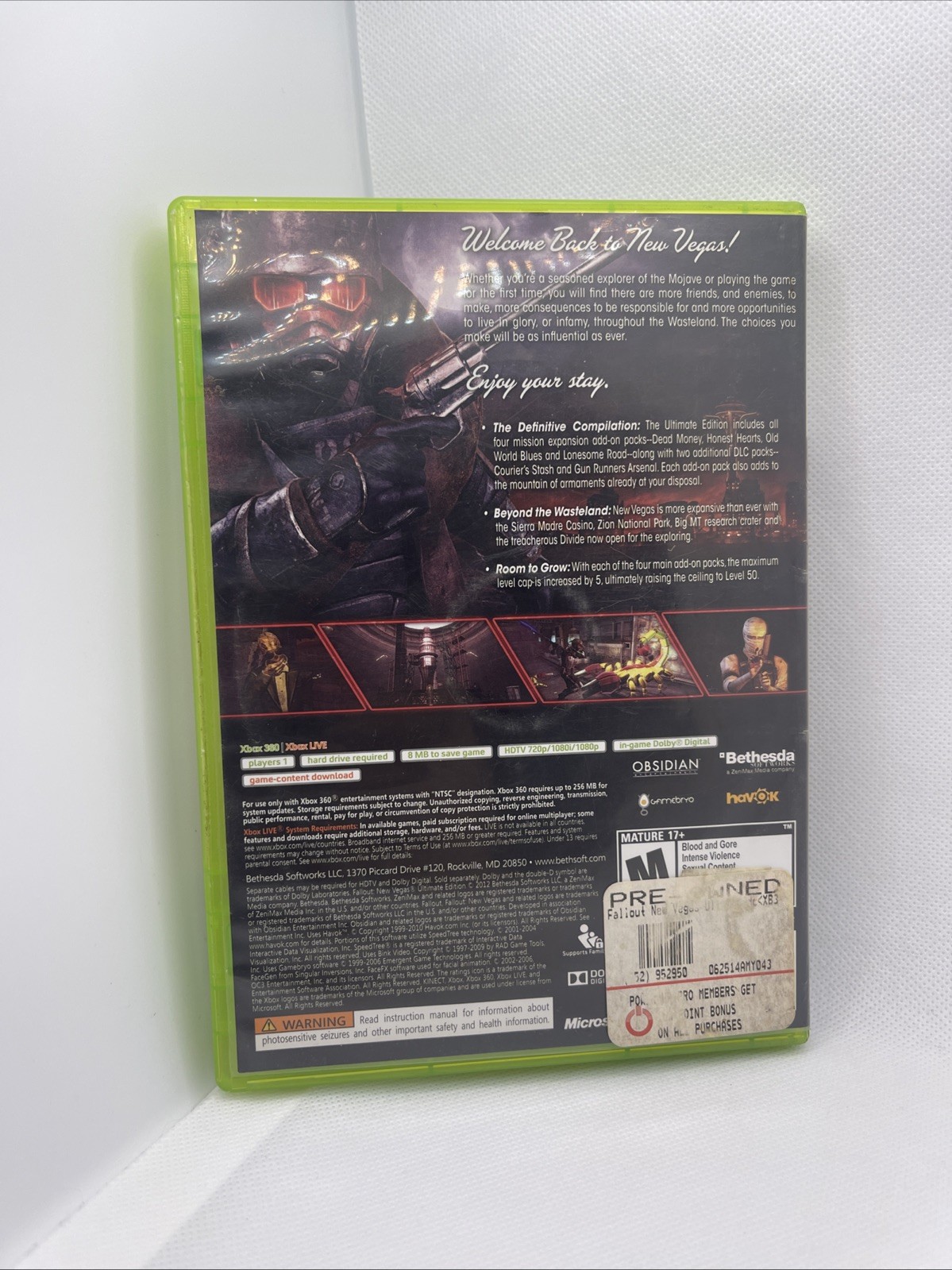 Fallout: New Vegas – Ultimate Edition (Xbox 360, 2012)