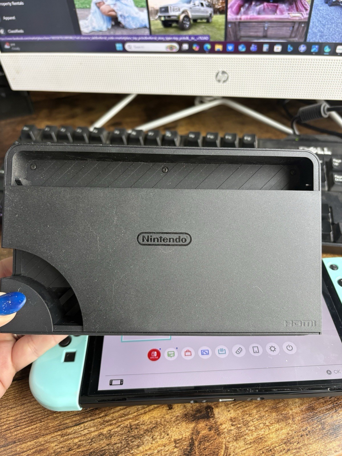 Nintendo Switch (OLED Model) Super Smash Bros. Bundle 64GB Console – Gray