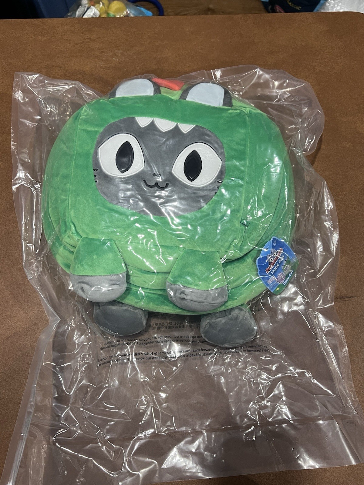 HUGE Dino Cat Plush with Code for In Game Item Pet Simulator Roblox