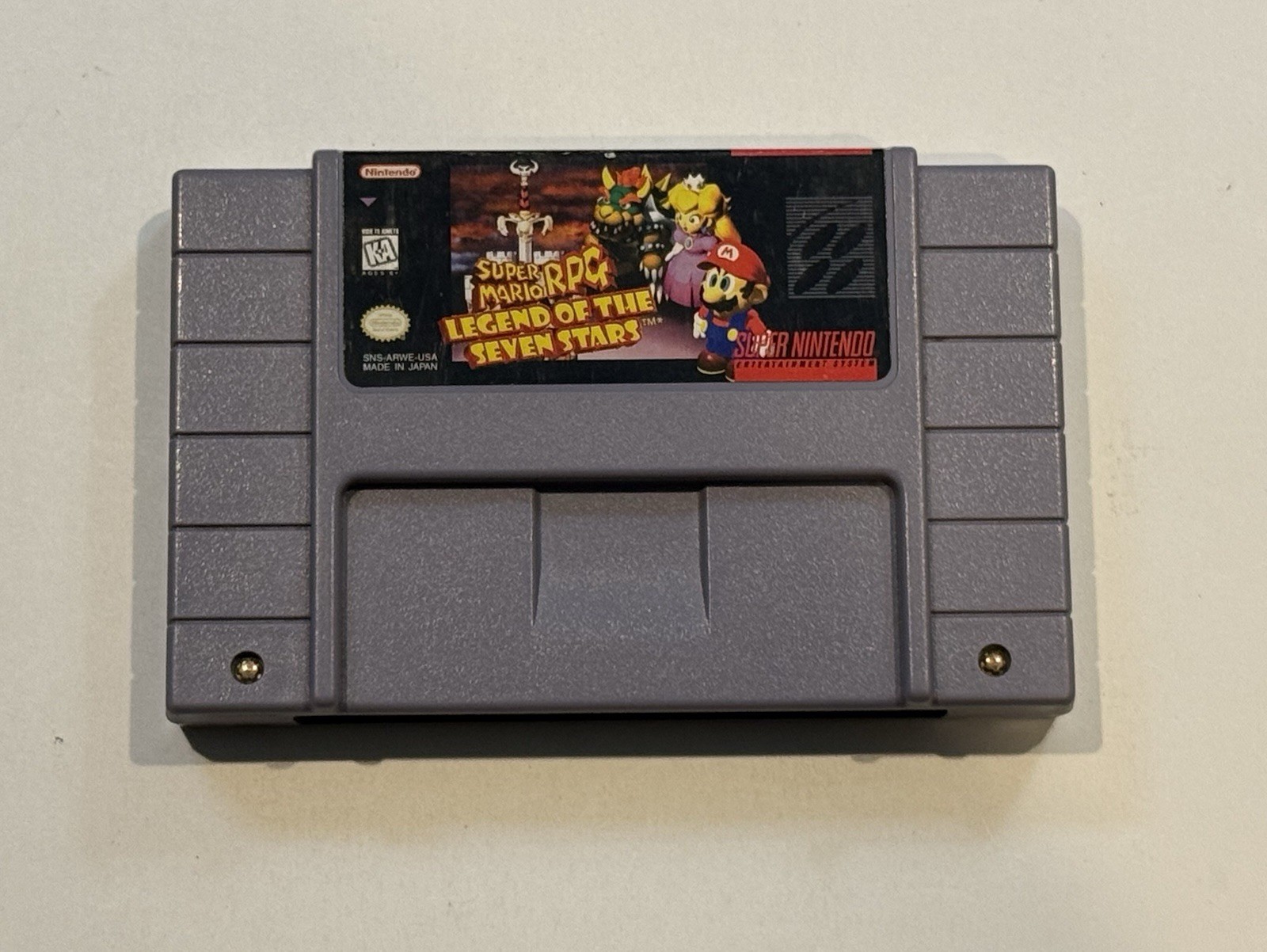 Super Mario RPG: Legend of the Seven Stars (Super Nintendo, 1996) W Manual