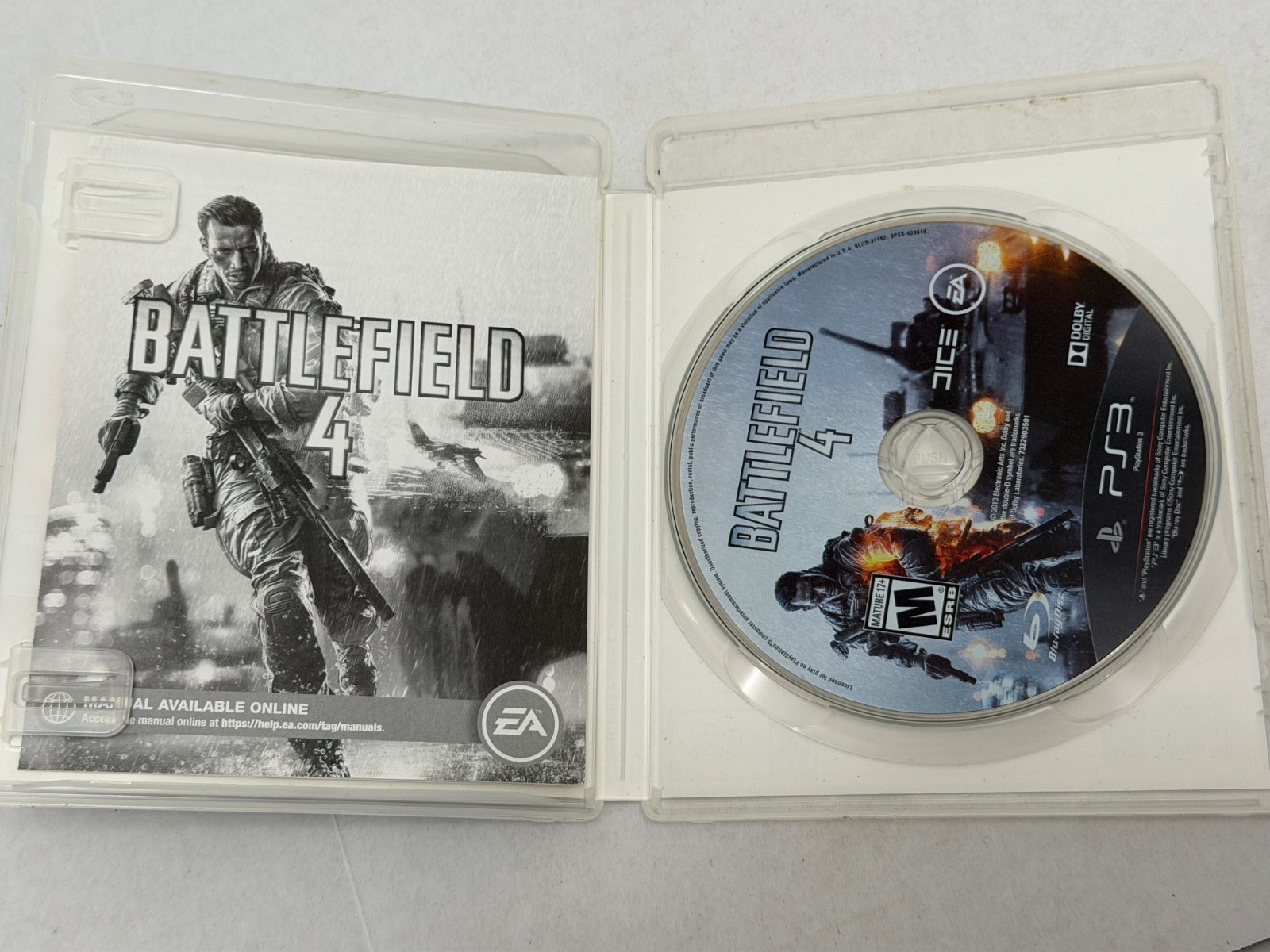 BATTLEFIELD 4 (SONY PLAYSTATION 3, 2013) COMPLETE