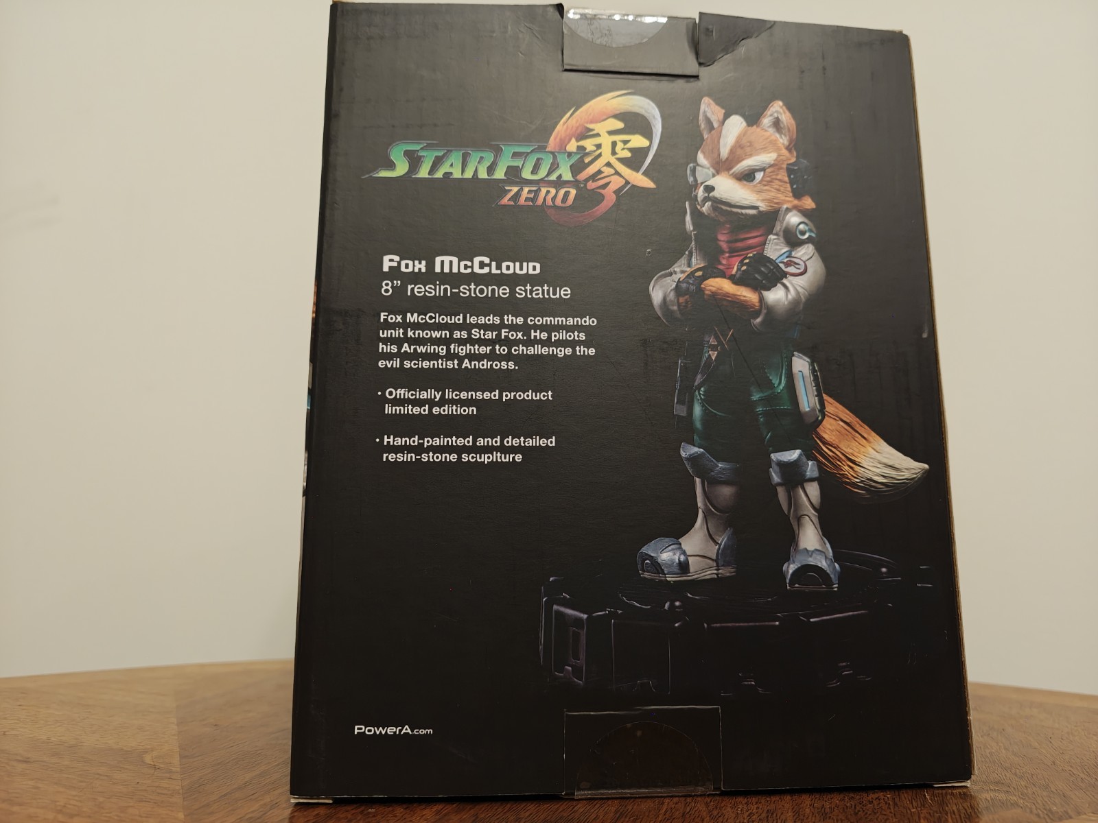 🔥 Star Fox Zero – Fox McCloud 8″ Resin Stone Statue – Nintendo – Power A 🔥