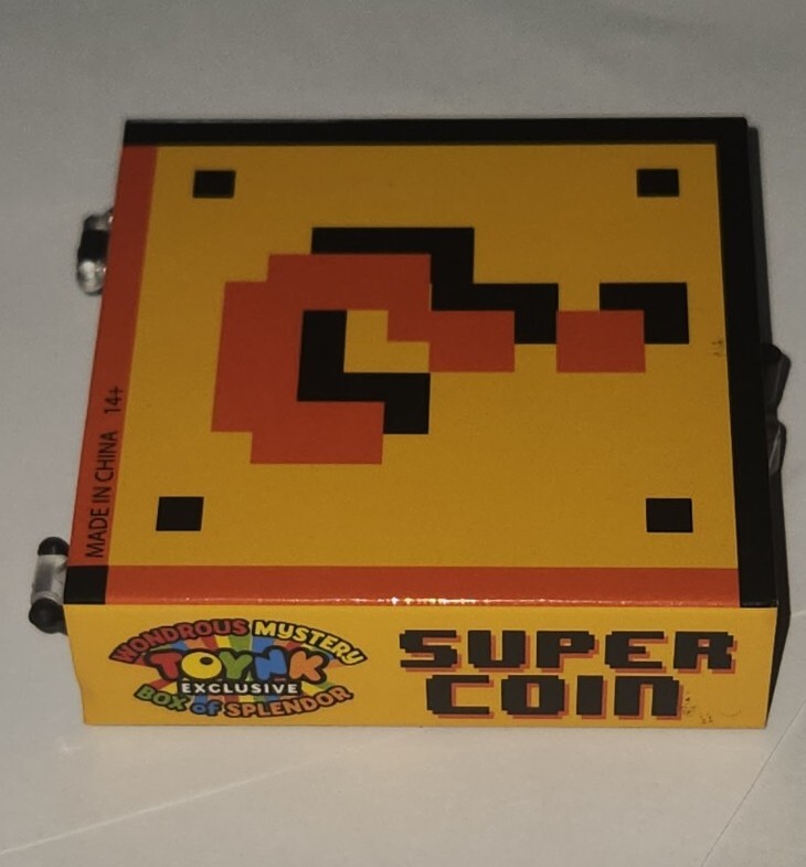 Super Mario Super Coin Toynk Wonderous Mystery Box Of Splendor Gold Metal Token