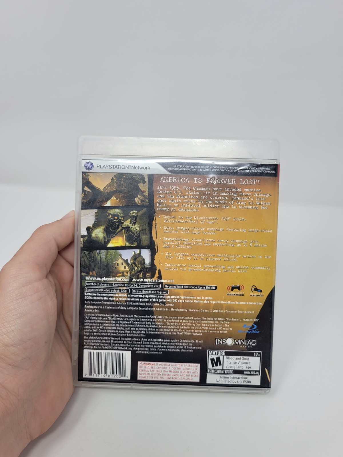 Resistance 1 + 2 + 3 Sony PlayStation 3 Complete Tested Free US Ship See Store!