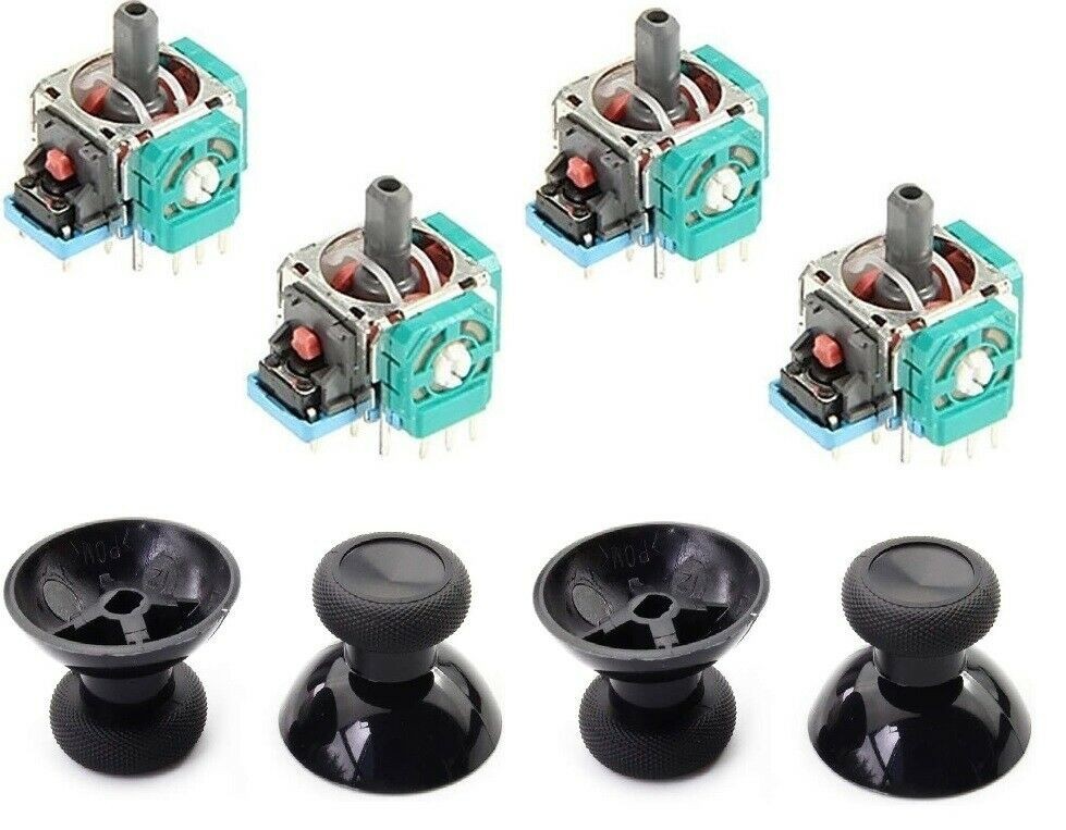 Microsoft Xbox S X Series 4pc Analog Potentiometer Joystick Black 1708 1914