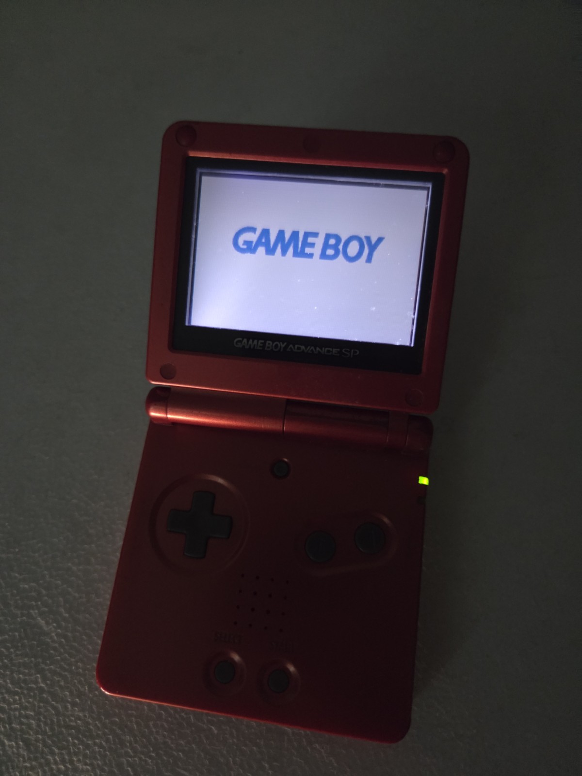 Nintendo Game Boy Advance SP Handheld System – Flame Red With No Charger