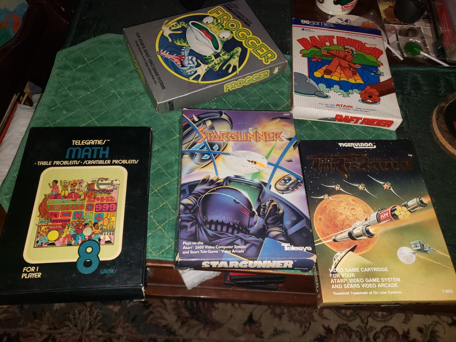 ultra rare Atari 2600 Raft Rider Stargunner Threshold star gunner nes