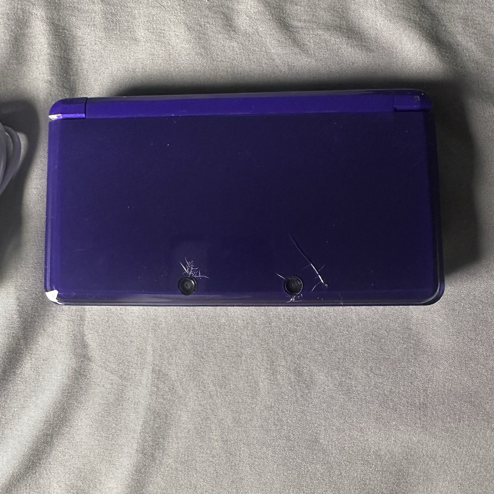 Nintendo 3DS Midnight Purple Handheld Console System CTR-001 Tested