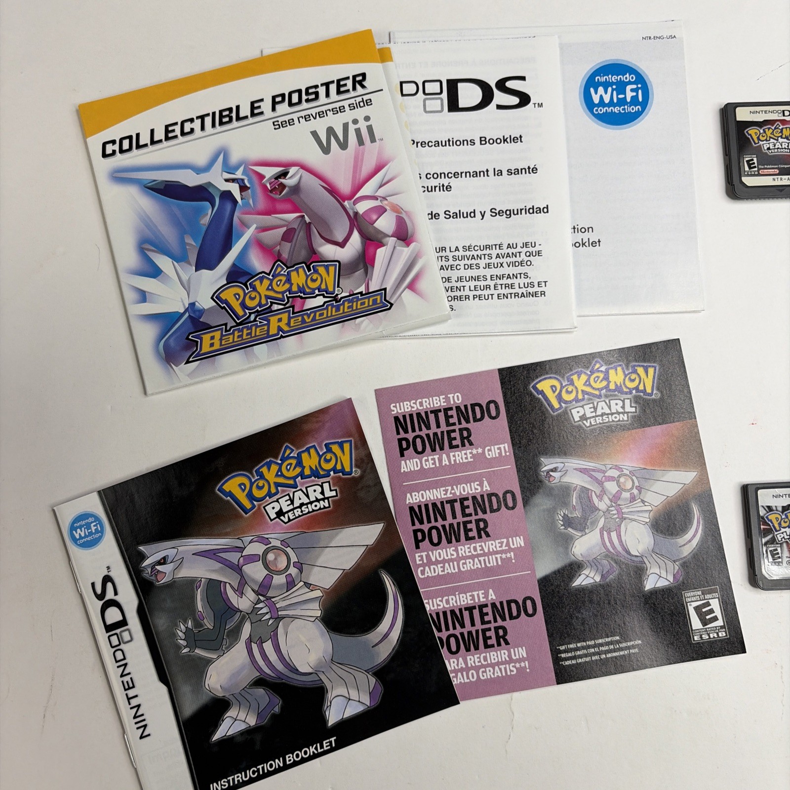 NICE! Pokemon Platinum Diamond Pearl Bundle CIB 100% Complete Box Authentic DS