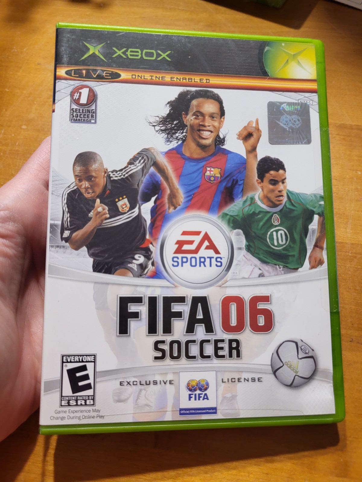 Xbox FIFA Soccer 06 EA Sports READ Ronald Dino Ronaldinho