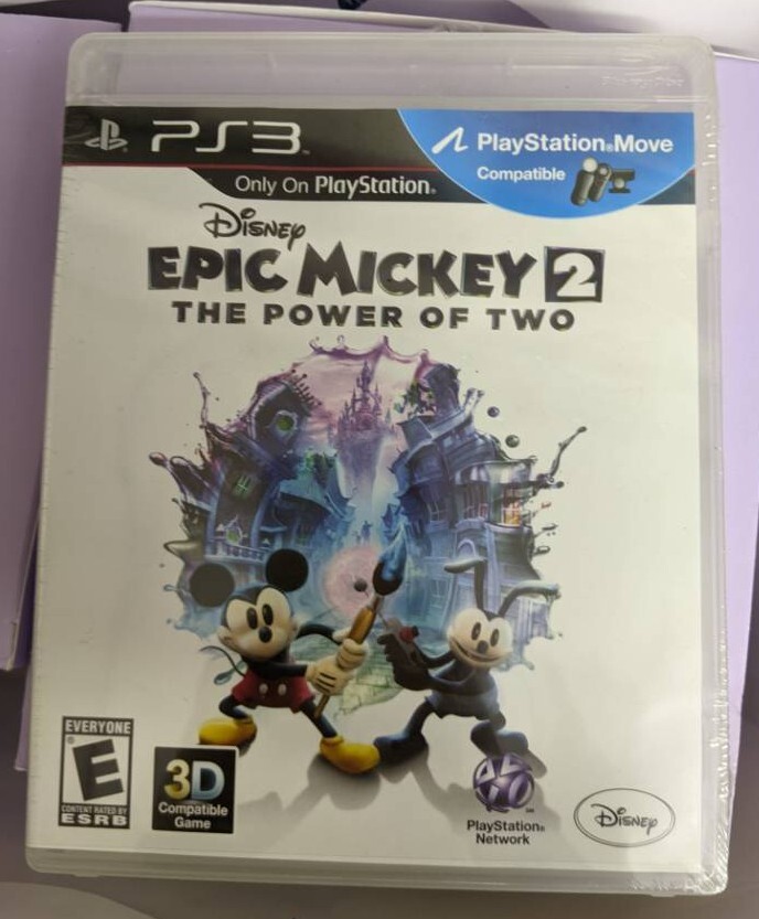 Disney Epic Mickey 2 The Power of Two PS3 Playstation 3 Sealed Read Description!