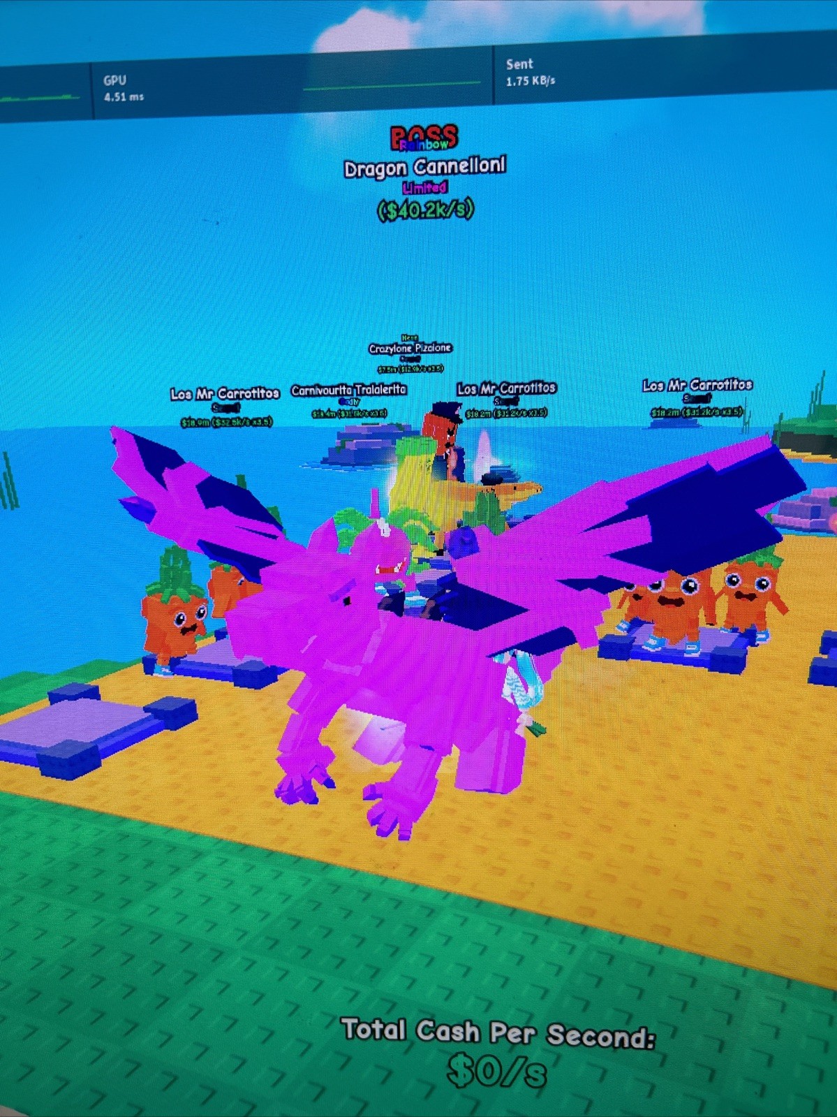 roblox plants vs brainrot rainbow dragon cannelloni