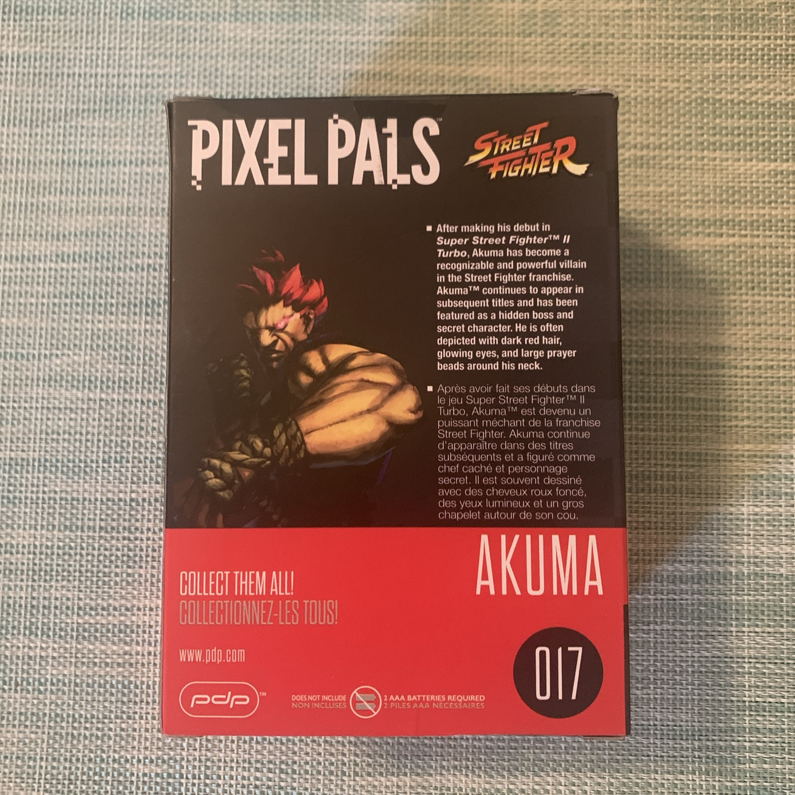 Pixel Pals: Street Fighter 30th Anniversary – Akuma #017 New in Box Light Up