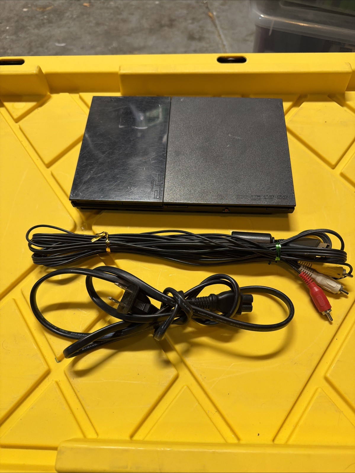 Sony PlayStation 2 Slim Console Black Tested . Original Slim.