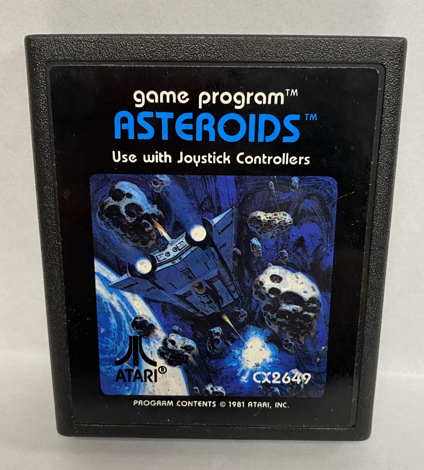 Atari 1981 Asteroids Game Program Cartridge