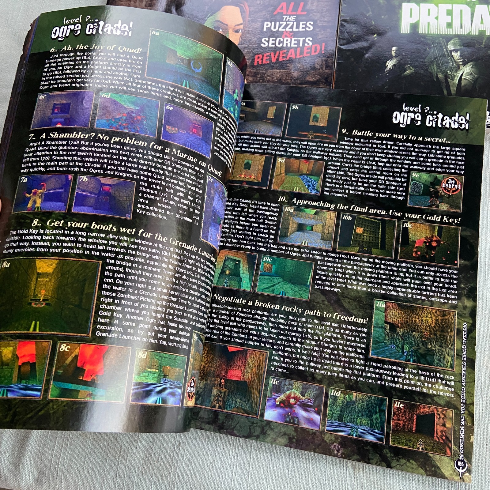 Magazine Strategy Guide Lot Tomb Raider Quake Aliens Predator Prima BradyGames M