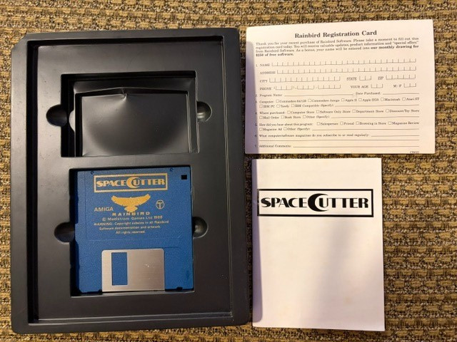 SPACE CUTTER AMIGA GAME W/ BOX + PAPERS CLASSIC COMPUTER SEE PICS