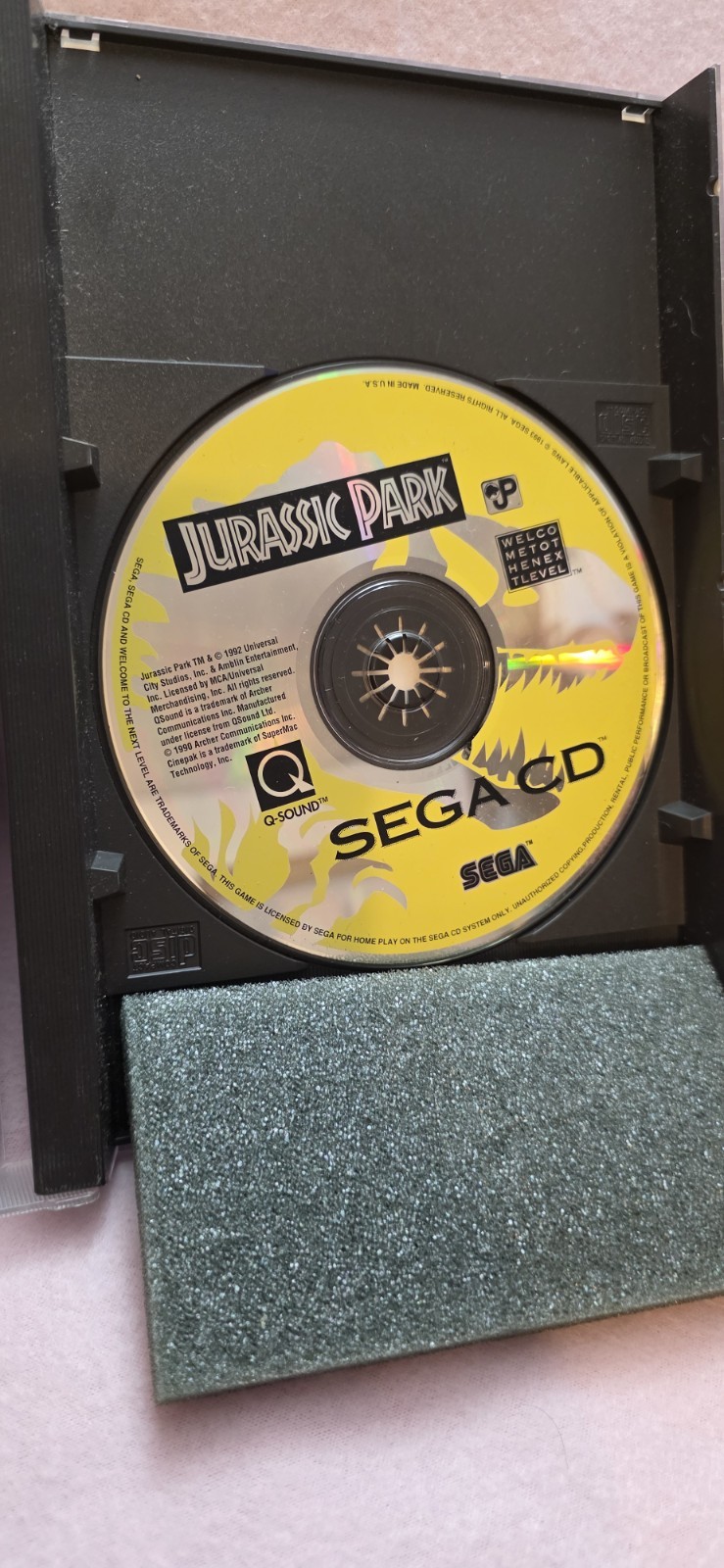 SEGA CD Game – Jurassic Park With Manual