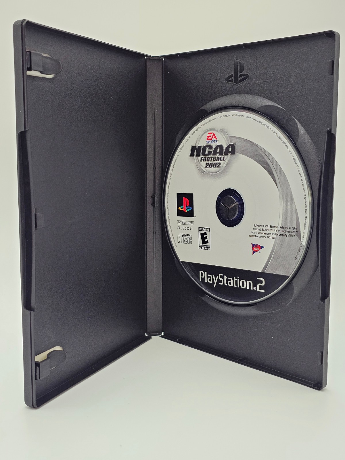 Sony Playstation 2 PS2 NCAA Football 2002 Disc + Case Cleaned & Tested