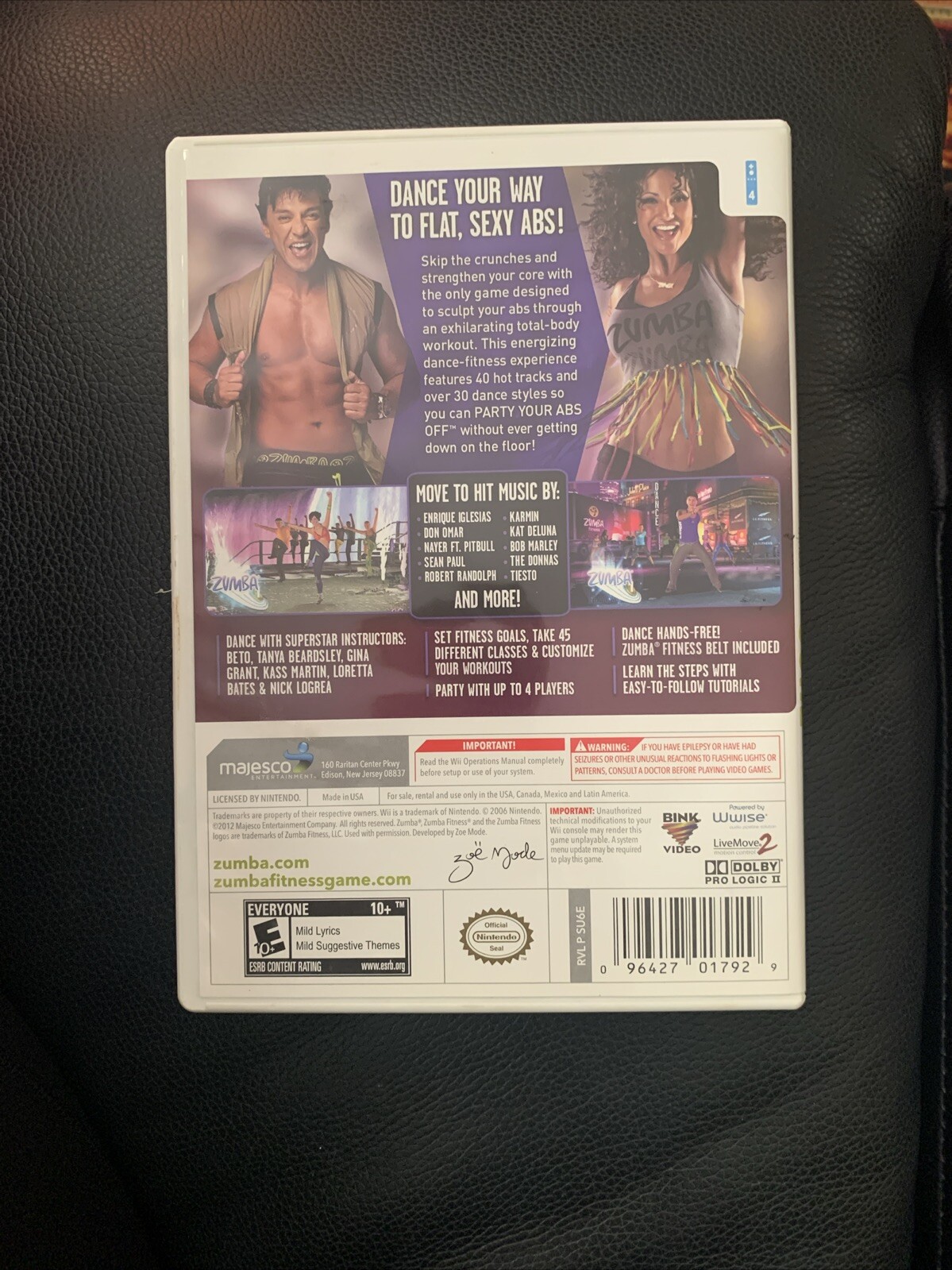 Zumba Fitness Core – Nintendo Wii – Video Game Cardio Dance Fitness