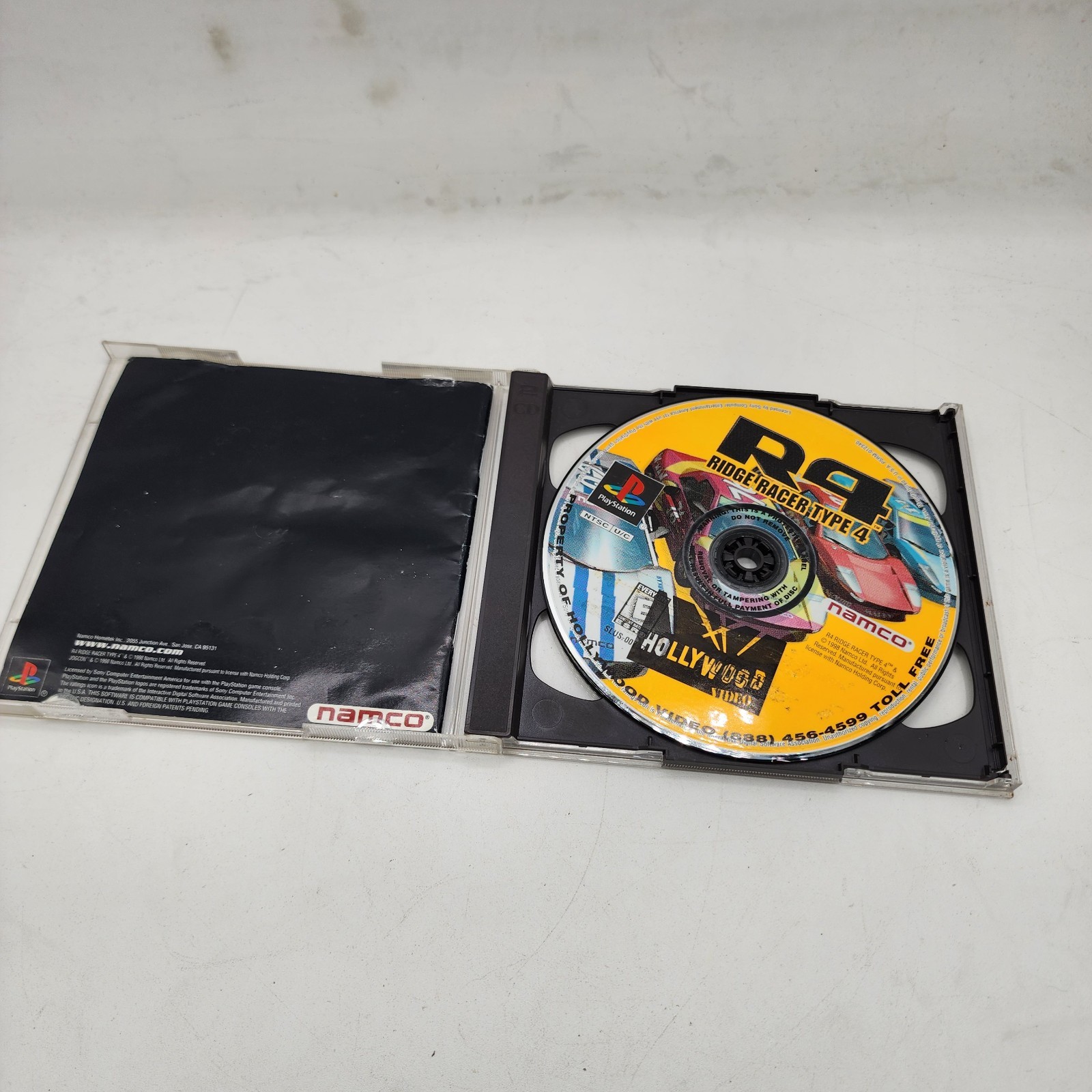 Namco R4: Ridge Racer Type 4 PlayStation 1 Racing Game w Manual 2 Discs Rental