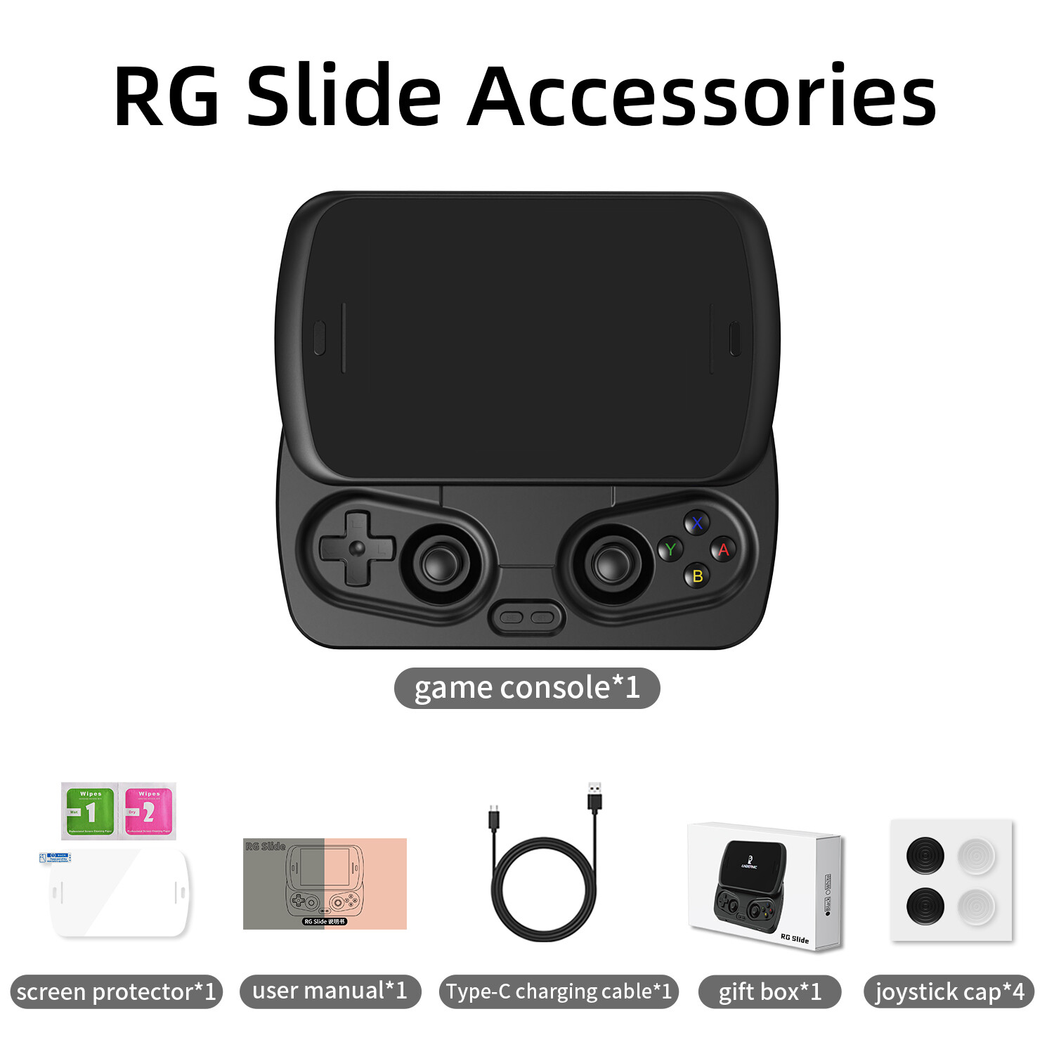 ANBERNIC RG Slide Android13 Handheld Game Console 4.7″ LTPS In-Cell Screen Gifts