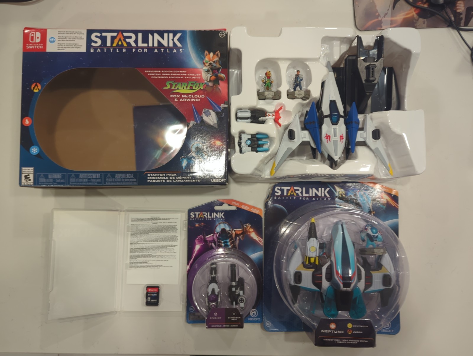 Starlink: Battle for Atlas Starter Pack Nintendo Neptune Star Fox Game Lot