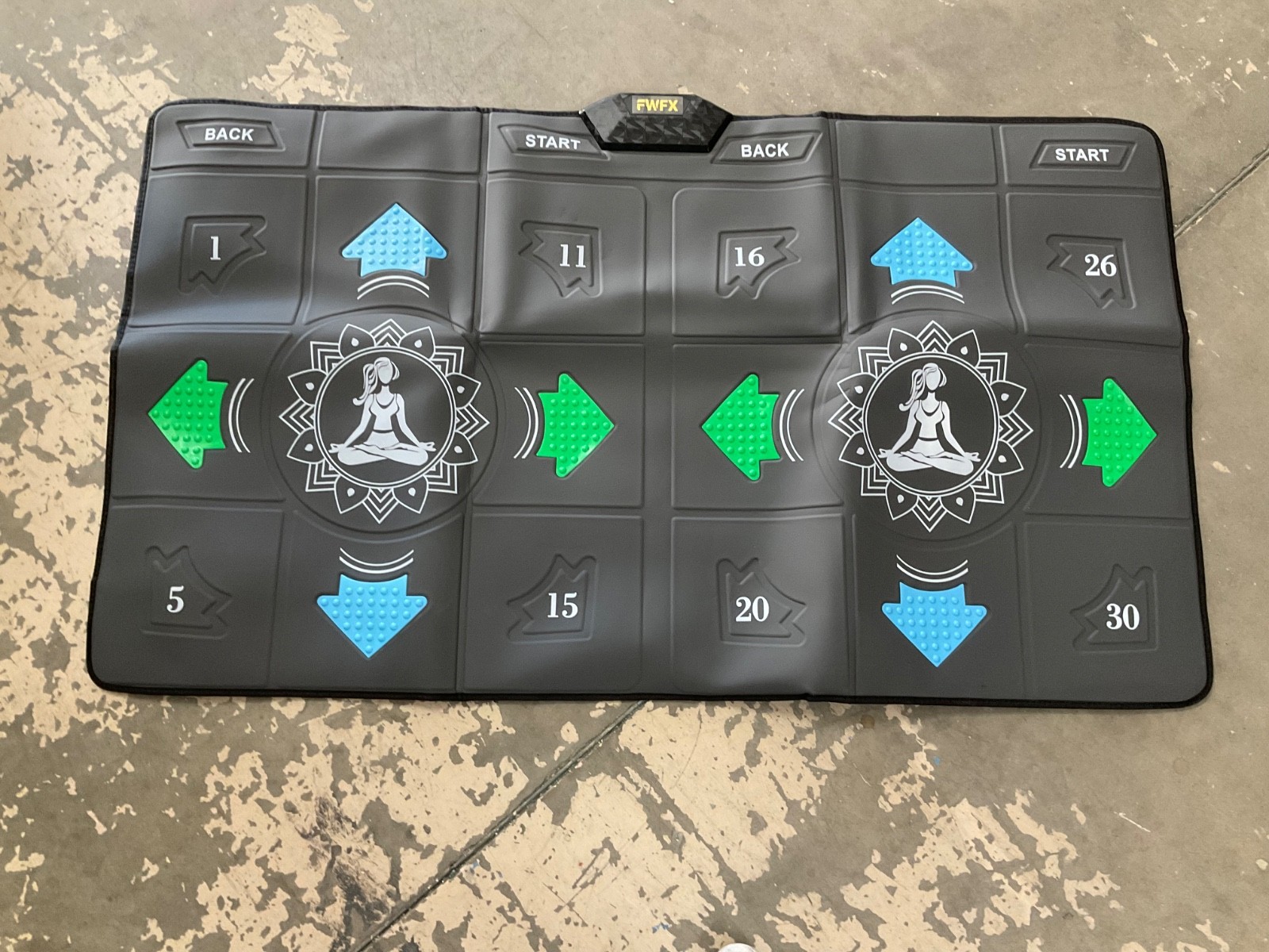 FWFX Wireless Dance Mat 2-Player TV Dance Pad Kids Adults