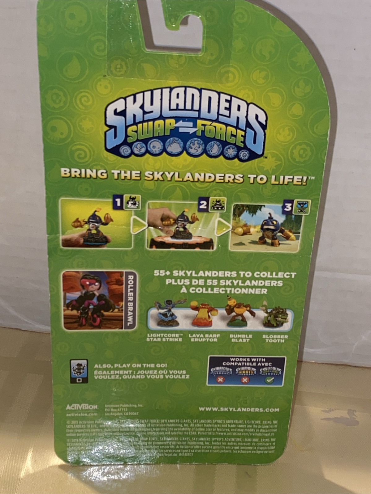 New In Package Skylanders Swap Force Roller Brawl Figure And Card