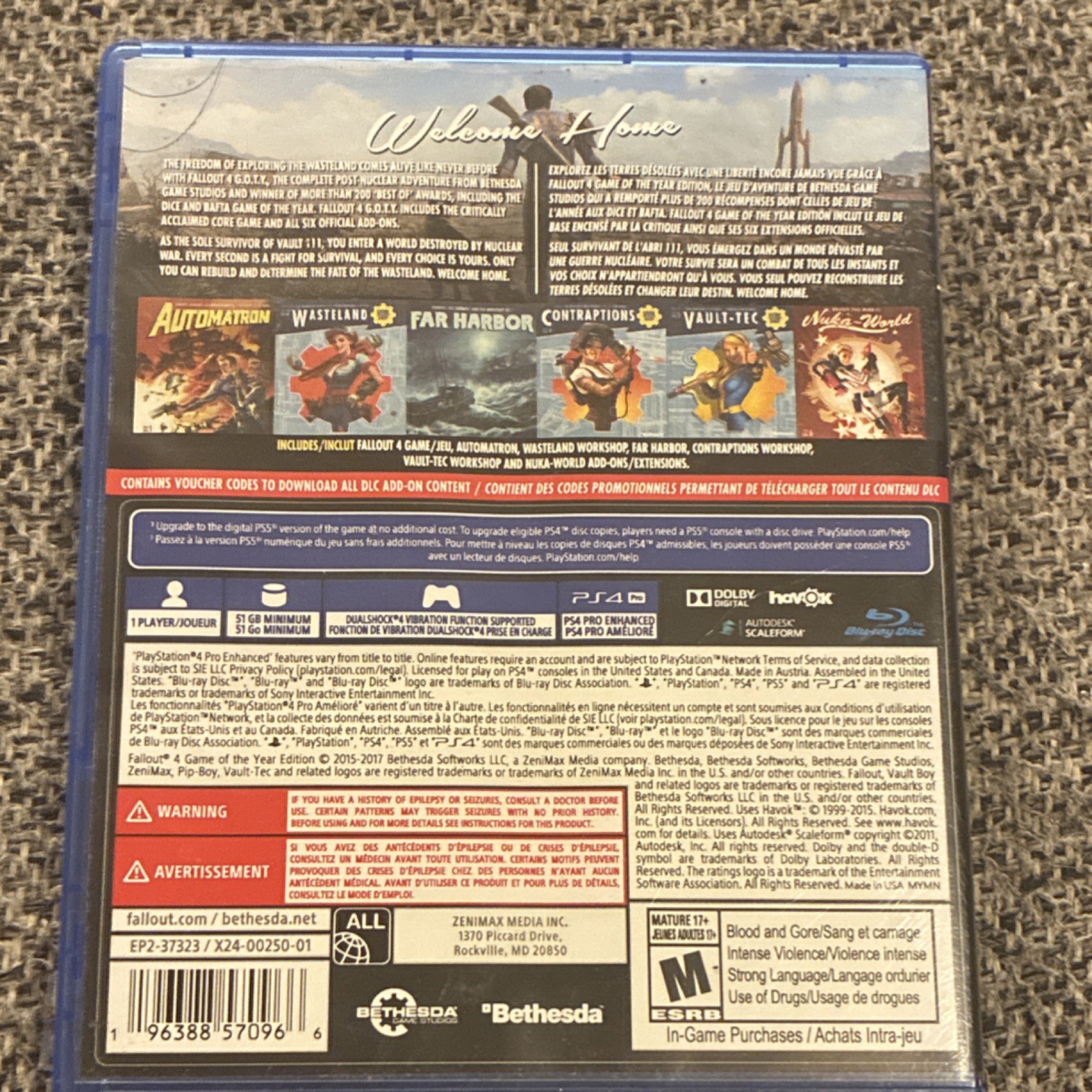 Bethesda Fallout 4 G.O.T.Y. Edition PS4 NTSC M PS5 Upgrade Available 2017