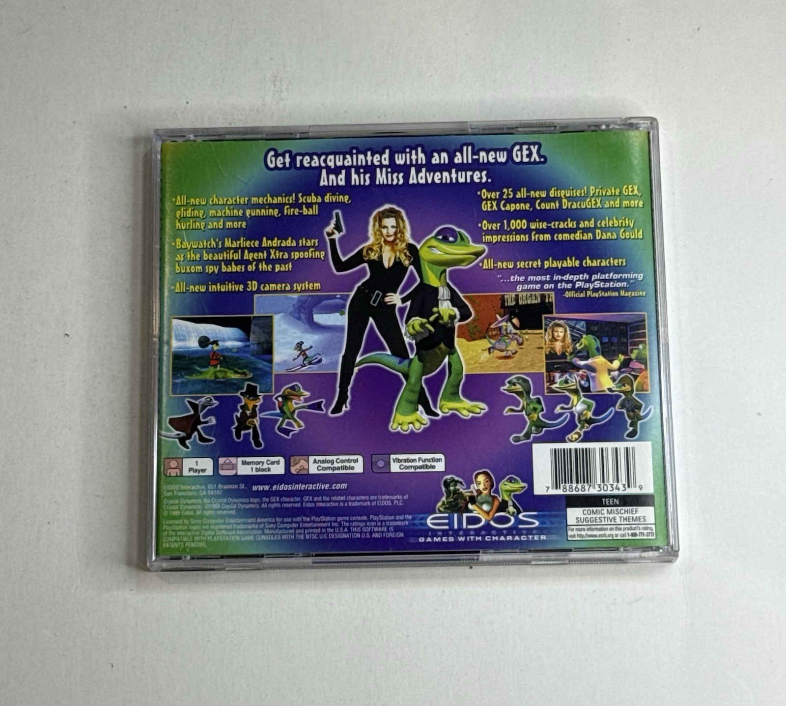3 Game PS1 Gex Lot: Gex 1, 2, & 3 (Sony PlayStation 1) All CIB Complete W Reg