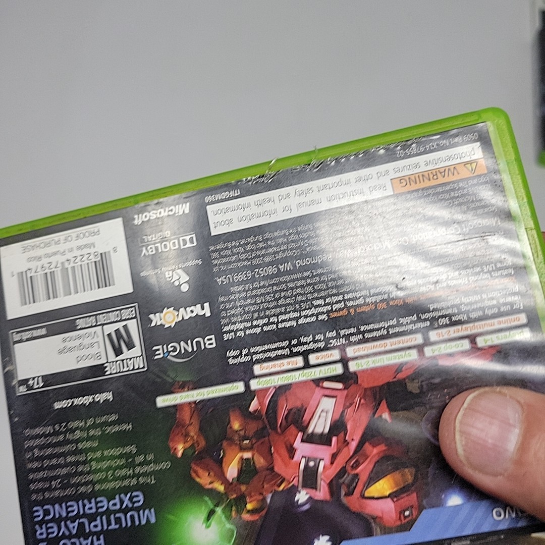 Halo Lot 2 Games 3 ODST + 4 (Microsoft Xbox 360, 2012) Bungie 343 Industries