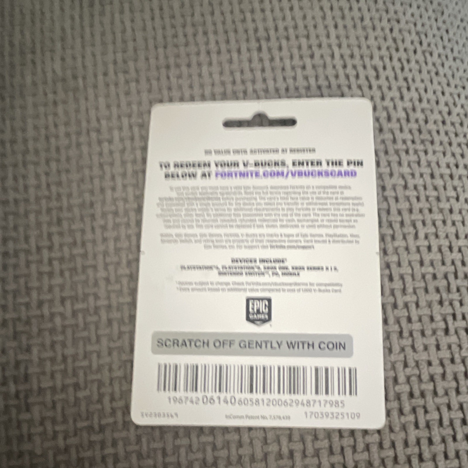 Fortnite 2800 V-Bucks Prepaid card Scratch I’m putting another one up.