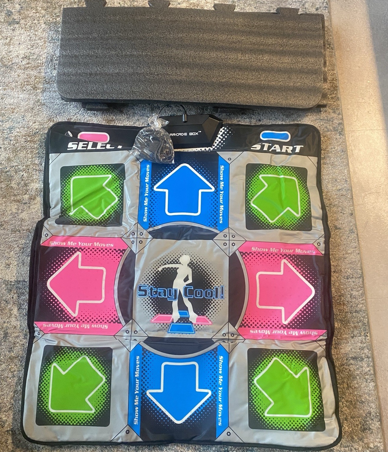 Playstation 2 1 inch foam DDR Dance Pad Mat for Playstation 1 V2 + FOAM INSERT