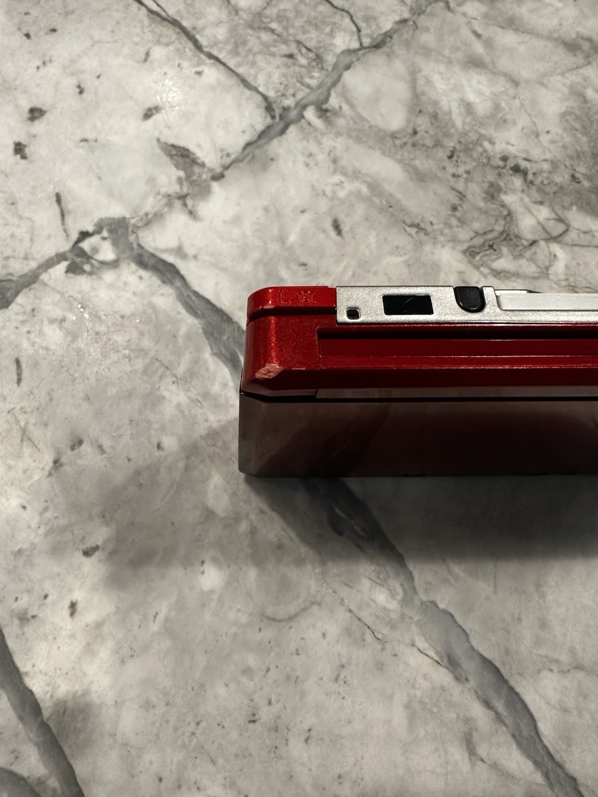 Flame Red Homebrewed 3DS W/ Charger and Stylus