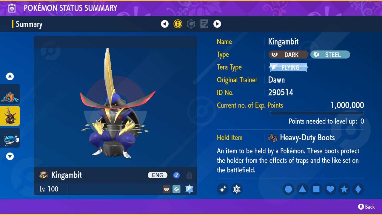 KINGAMBIT ⚡ POKEMON SCARLET VIOLET ⚡ SHINY/NORMAL ⚡ 6IV BATTLE READY VGC 23 ⚡