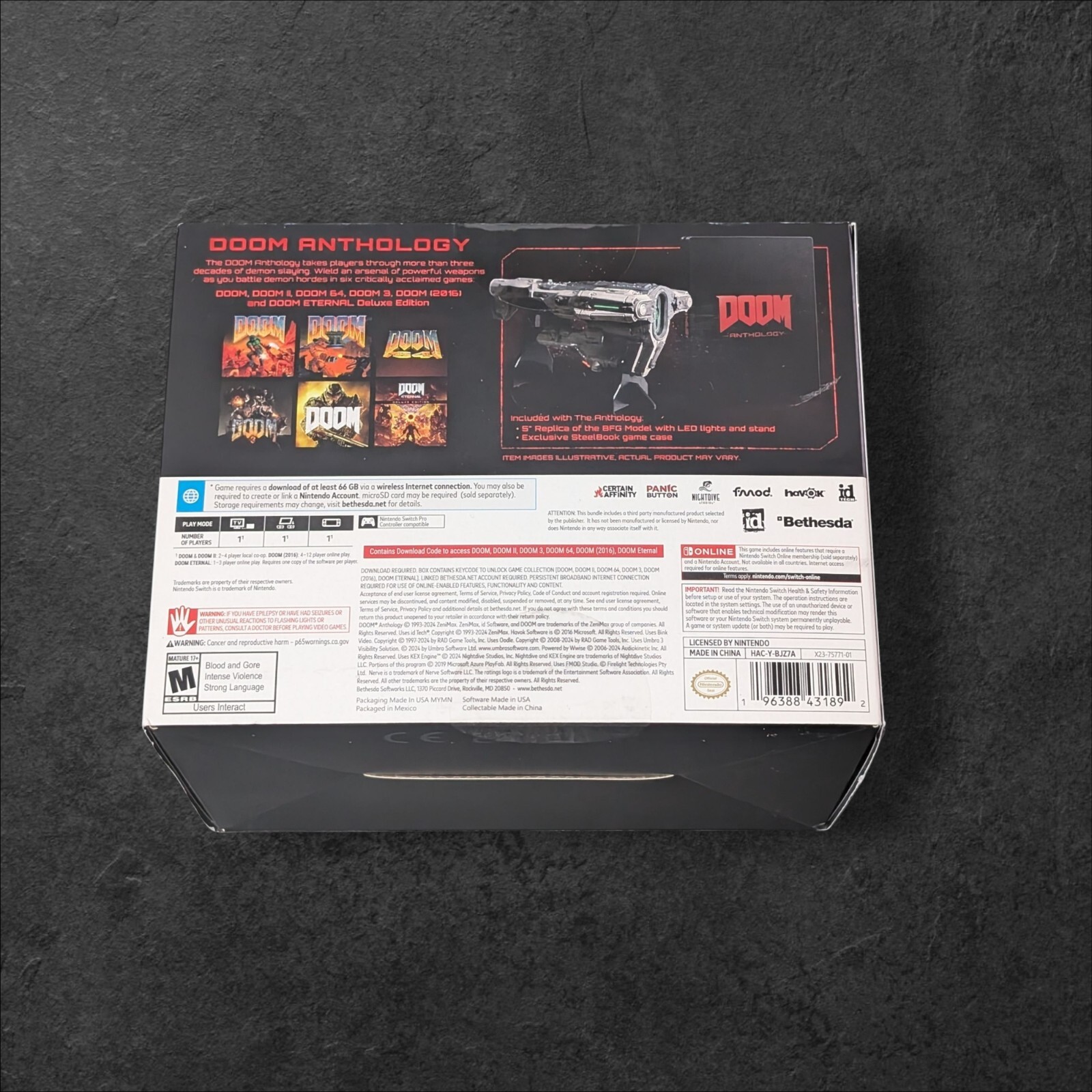DOOM Anthology Nintendo Switch Sealed