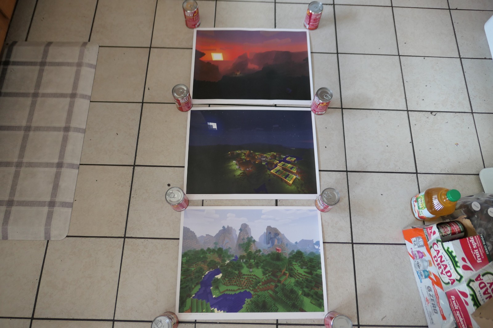 2012 Minecraft Kickstarter Lithograph AUTHENTIC Lot of 3 “The Story of Mojang”