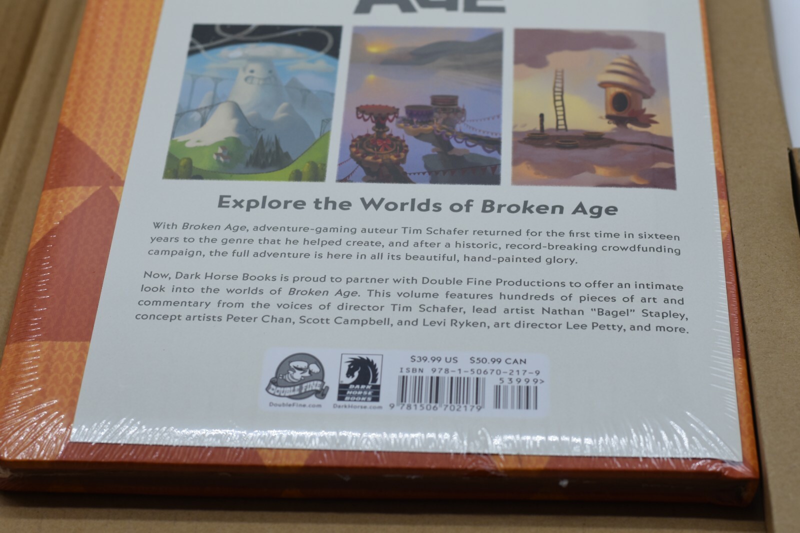 The Art of Broken Age (DARK HORSE) Limited Edition OOP VHTF New Sealed SHIPPER