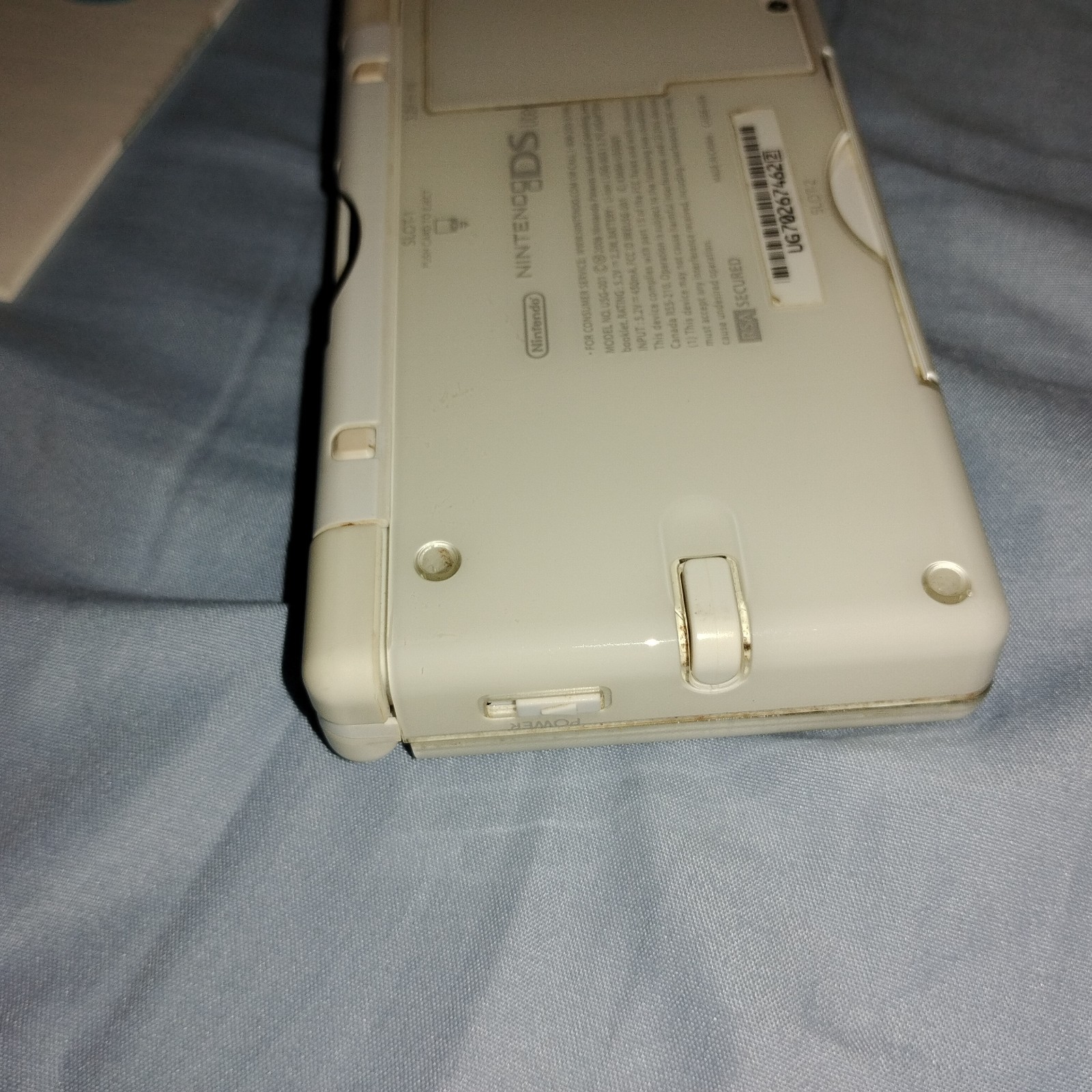 Nintendo DS Lite Console White Working With Box And Instruction Manual NDS