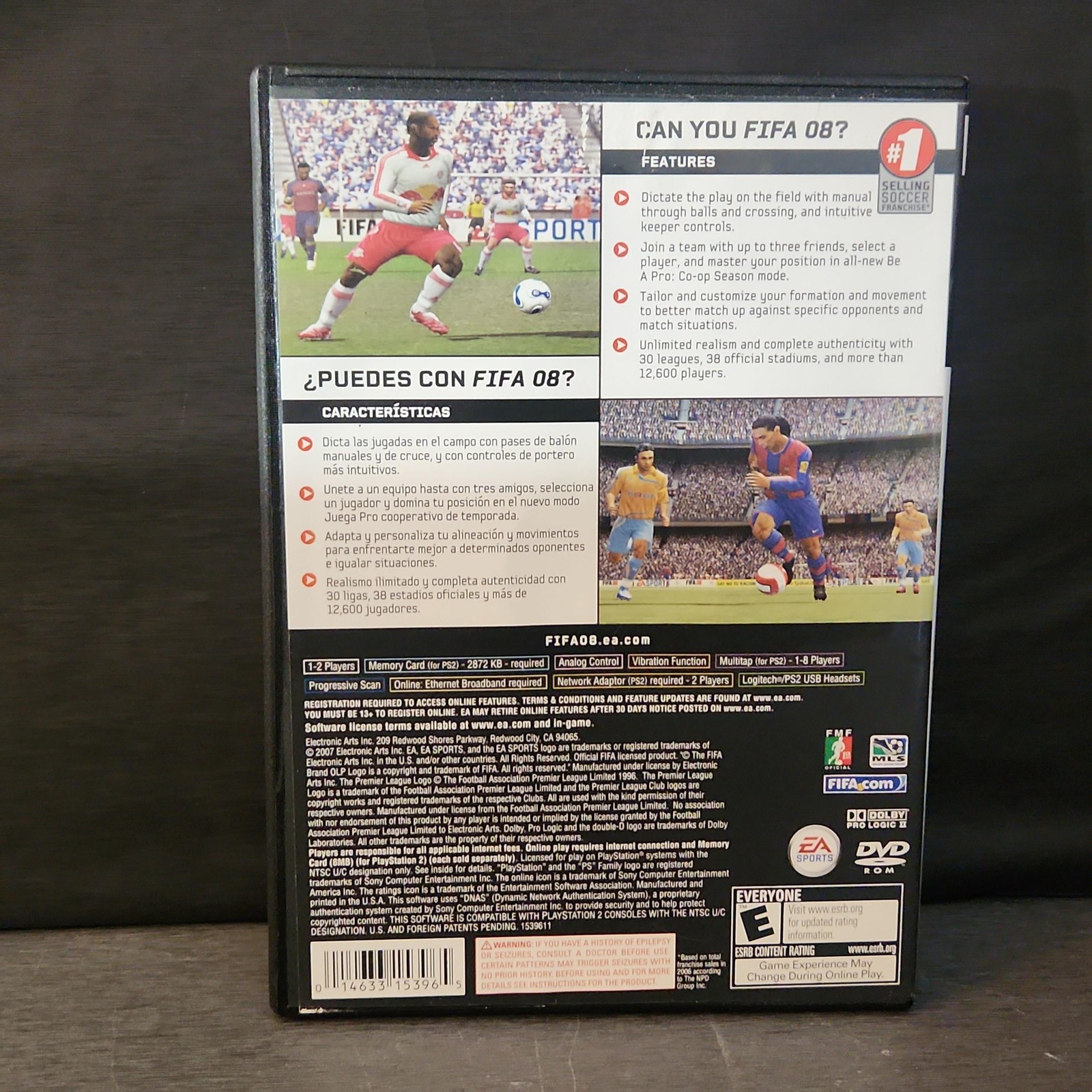 FIFA Soccer 08 Sony PlayStation 2 PS2 Game EA Sports E Online NTSC 2007