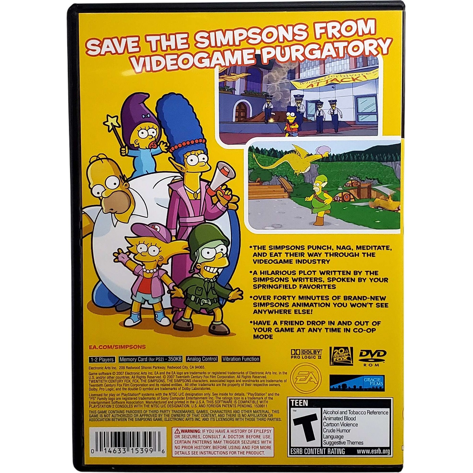 The Simpsons Game – Sony Playstation 2 PS2 Pristine Tested 1Y Guarantee