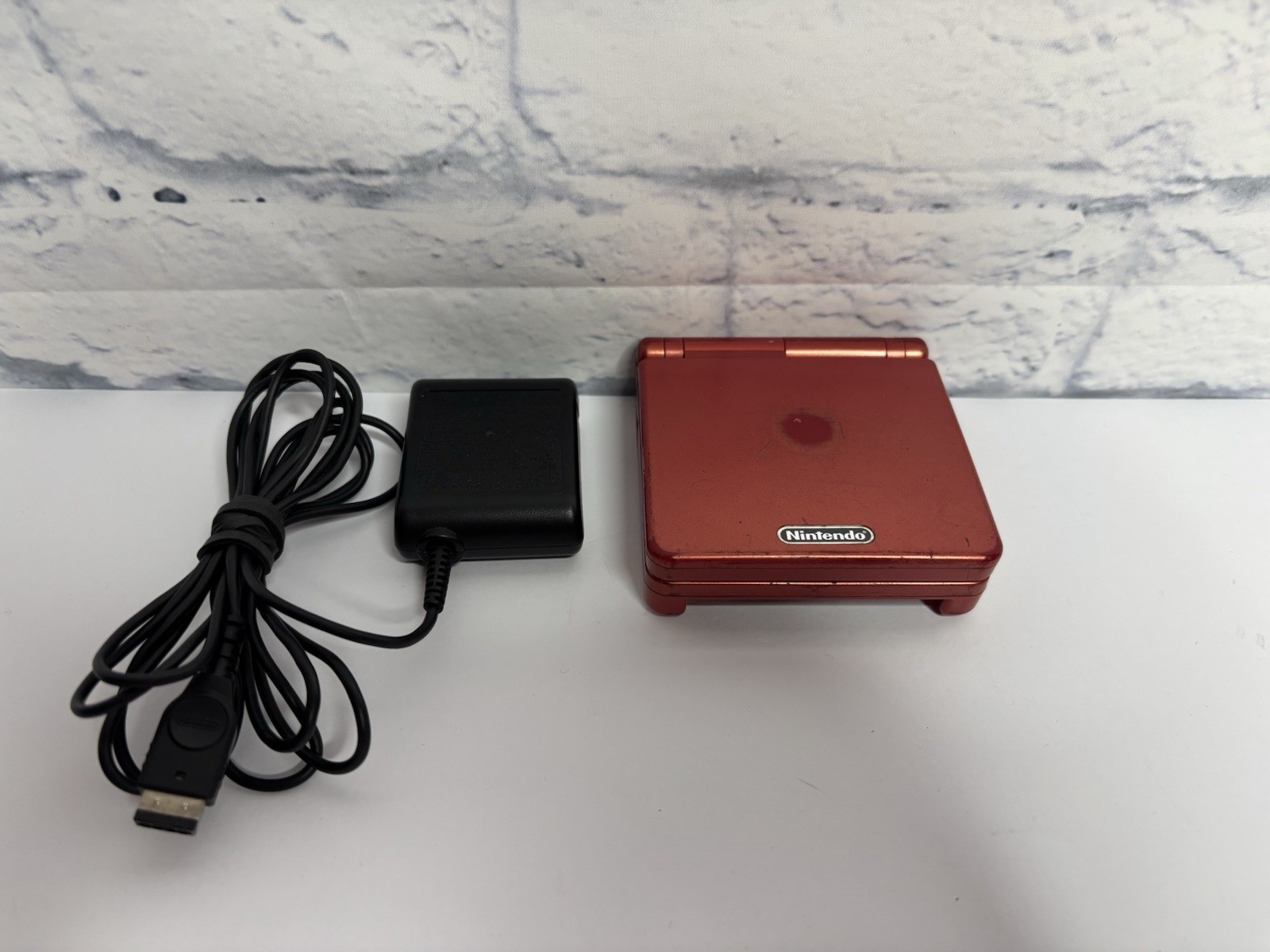 Nintendo Game Boy Advance SP System – Flame Red – Tested Works Great