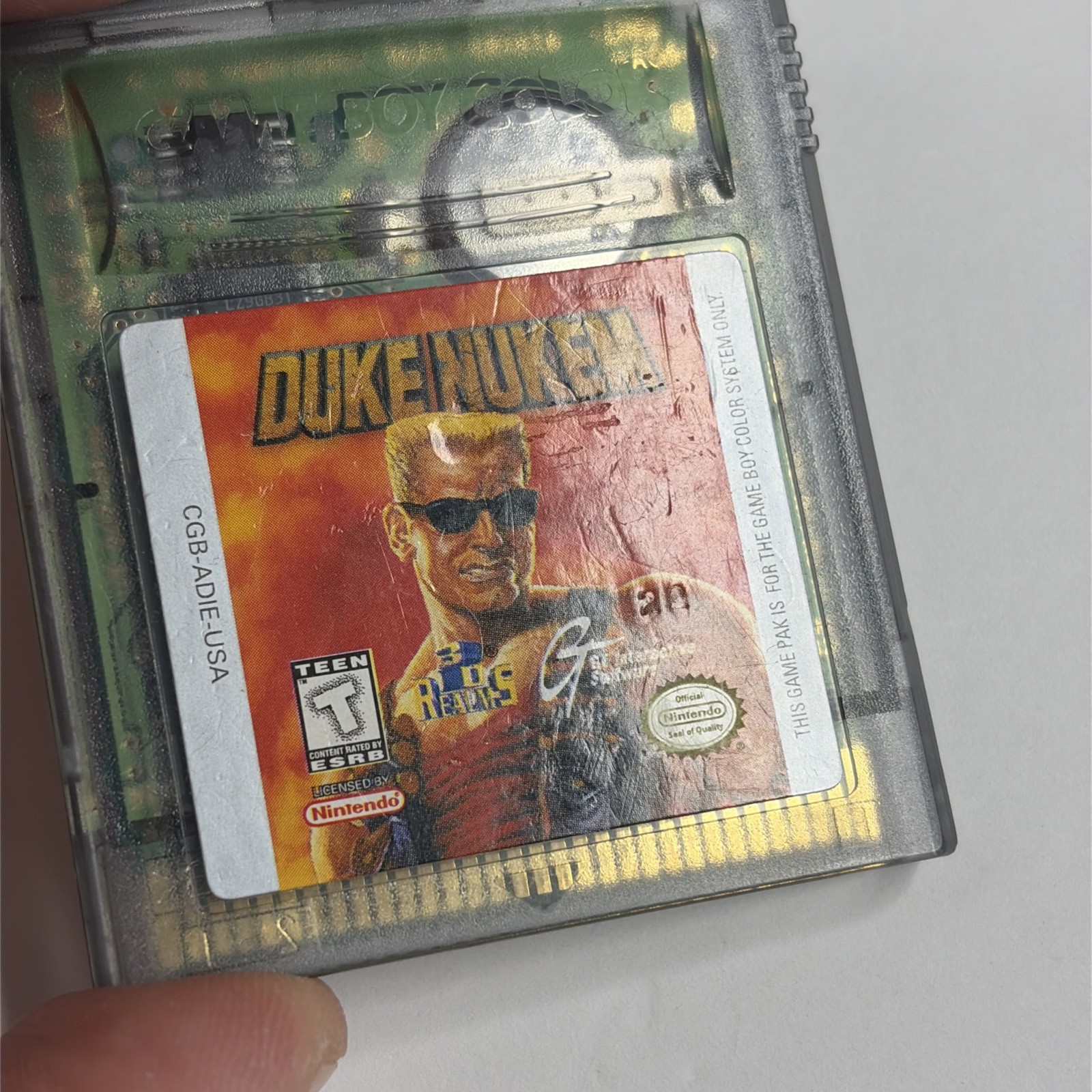 Duke Nukem Nintendo Game Boy Color Authentic Loose Cartridge Only Tested