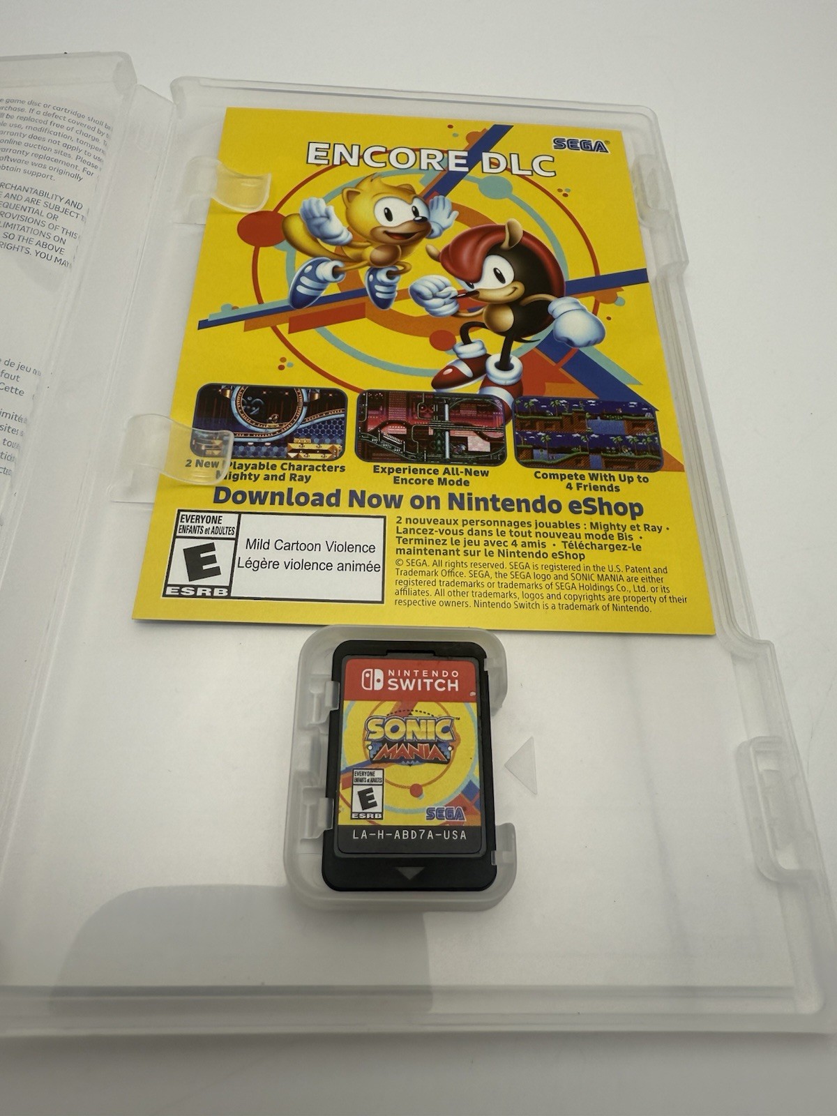 Sonic Mania Plus Nintendo Switch Game w/Case