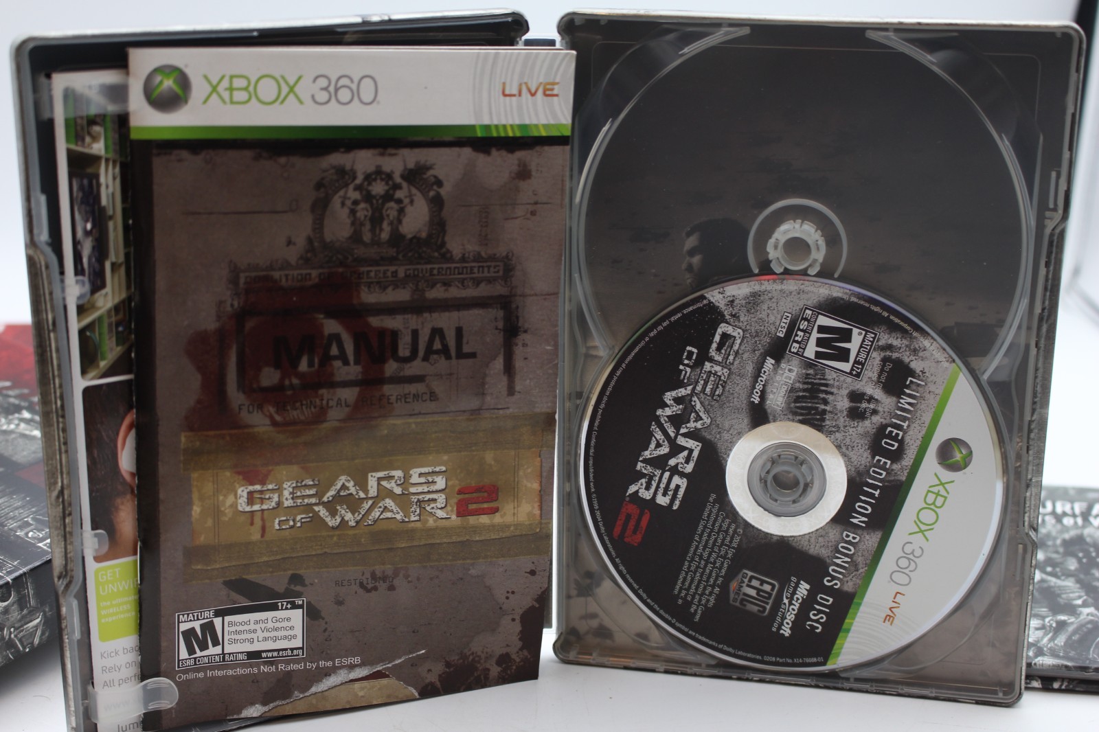 Gears of War 2 Limited Edition NO GAME INCLUDED – Microsoft Xbox 360
